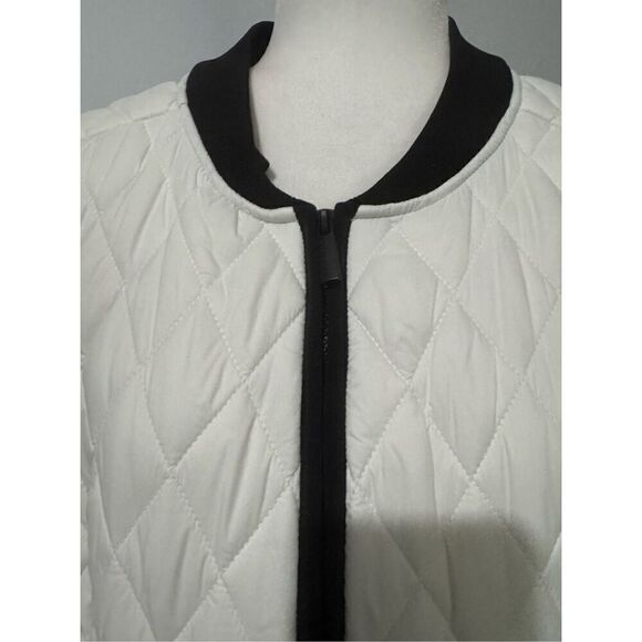 Calvin Klein white black performance puffer leight weight  jacket 1X - Picture 2 of 8